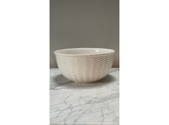 AP HOME White Basket Weave Bowl Made In Portugal - 11' Diameter X 5'h