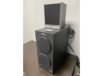 A Group Of Speakers -  1 HP Speaker & DELL THX