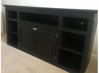 A Custom Made Black TV Stand / Console - 70 Long  X 23d X 36H