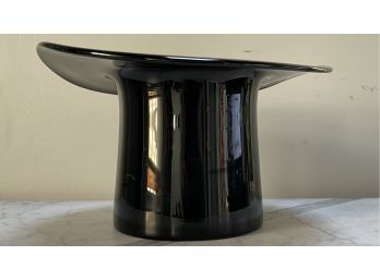 Vintage Black Top Hat Ice Bucket - 12' Diameter X 7'h