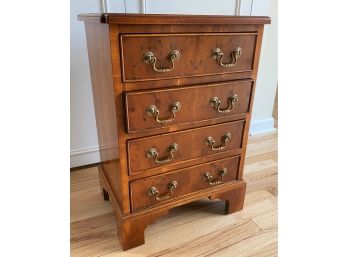 A Vintage  4 Drawers Traditional Side Table  Dovetail Construction - 17'w X 13'd X 24'h