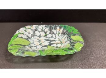 Murano Glass Style Jewelry Tray 6'x 4.5'