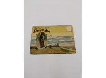 State Of Maine, The Pine Tree State - Vintage Souvenir Picture Photo View Book
