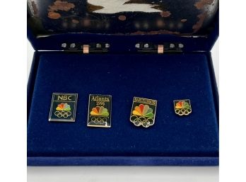 Set Of Vintage Summer Olympic / NBC Pins (set Of 4)