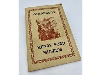 Vintage Henry Ford Museum Guidebook - Piece Of Automobile History