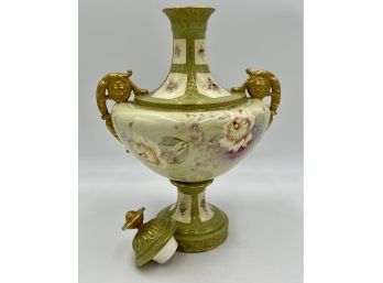 RARE ANTIQUE (1800s) Royal Bonn Germany Hand Painted Vase - FRANZ MEHLEM