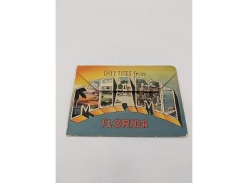 Miami & Miami Beach Florida - Vintage Souvenir Picture Photo View Book