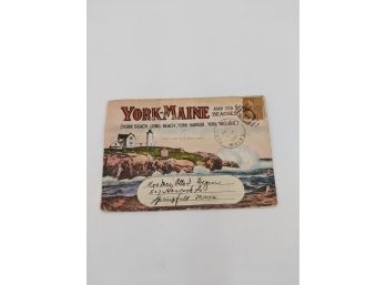 York Maine & Beaches - Vintage Souvenir Picture View Book