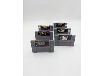 Vintage Super Nintendo Video Game Cartridge Lot (Madden NFL, Saturday Night Slam Masters)