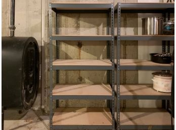 Three Industrial Boltless Shelving Units