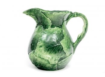 Vietri Italian Ceramic Lettuce Pitcher