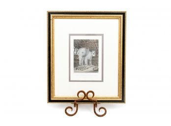 Modele De L'Elephant De La Place De La Bastille Print Art With Stand