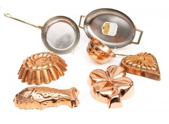 Collection Of Copper Cookware