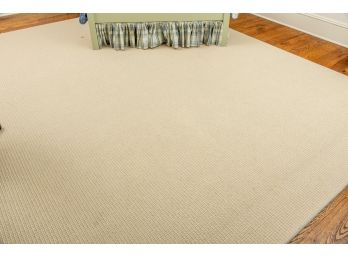 Wool Cream & Green Weave Area Rug