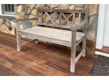 Handcrafted Outdoor Classics Wood Bench