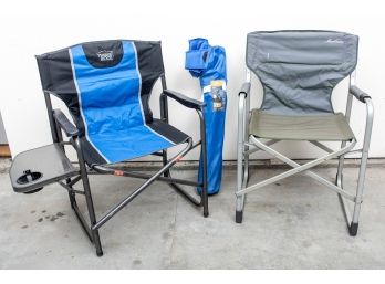 Three Collapsable Outdoor Chairs