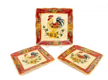 Royal Rooster Serving Platters