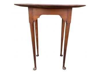 Queen Anne Eldred Wheeler Tiger Maple Oval Side Table