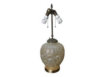 Art Nouveau Fenton Iridescent Lamp