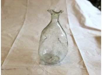 Vintage Blenko Glass Pinched Vase