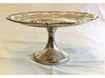 Vintage .925 Sterling Silver Fisher  Weighted Serving Stand Or Platter