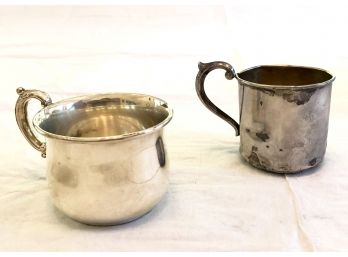 Pair Of Sterling Silver .925 Baby Cups (Empire Silver)