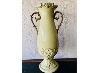 Exclusive For Max Tall Clay Vase With Metal Handles