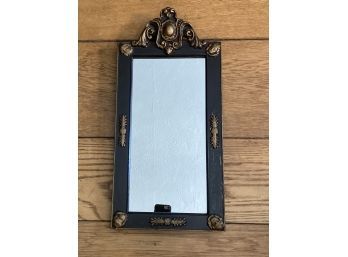 Vintage Wall Mirror With Very Nice Decorations And Gilt Highlights