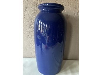 Blue Ceramic Vase Made In Canada