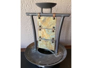 Metal And Slate Indoor Water Fall