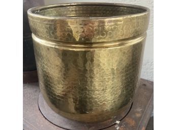 Brass Hammered Style Pot