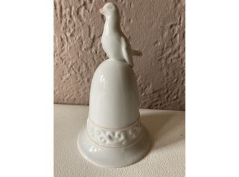 Porcelain Bird On A Bell