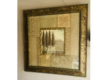 Large Elegant  Frame With Classic Provence Or Tuscany Scene