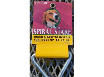 Spiral Dog Stake For Up To 50 Lbs