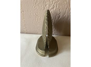 Clam Shell Shaped Book Ends Solid Brass