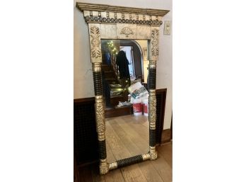 Large Black And Gold Mirror By Bombay - See Matching Table Lot 9 And 12