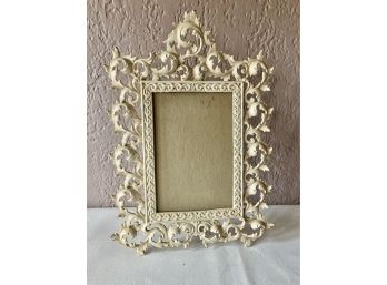 Vintage Pretty Cast Iron Picture Frame