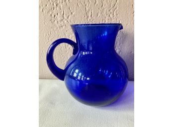 Cobalt Blue Water Pitcher