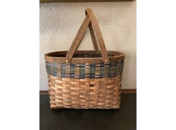 Wooden Handles Deep Basket