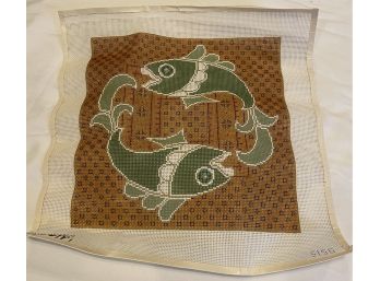 JP Needlepoint Koi Fish Canvas