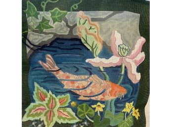 Koi Fish Needlepoint Canvas