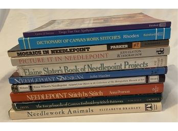 Assorted Needlepoint Books