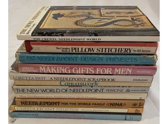 Assorted Needlepoint Books