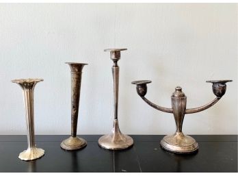 Perfectly Mismatched Candlestick Collection, Some Sterling