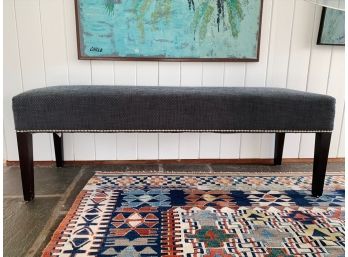 Upholstered Bench With Nailhead Details