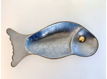 Vintage Metal Fish Platter