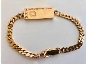 South African Gold Company Bracelet & Italian Necklace