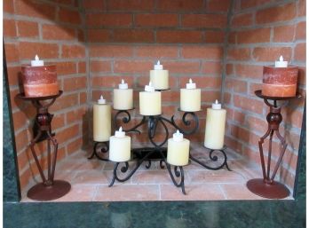 Group Decorative Candle Stands
