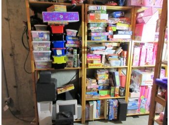 Five Shelves Of Toys / Games