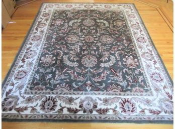 Hand Tufted Oriental Style Wool Area Carpet 7ft 9in X 9ft 9in